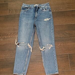 Zara Medium Wash Blue Denim Jeans